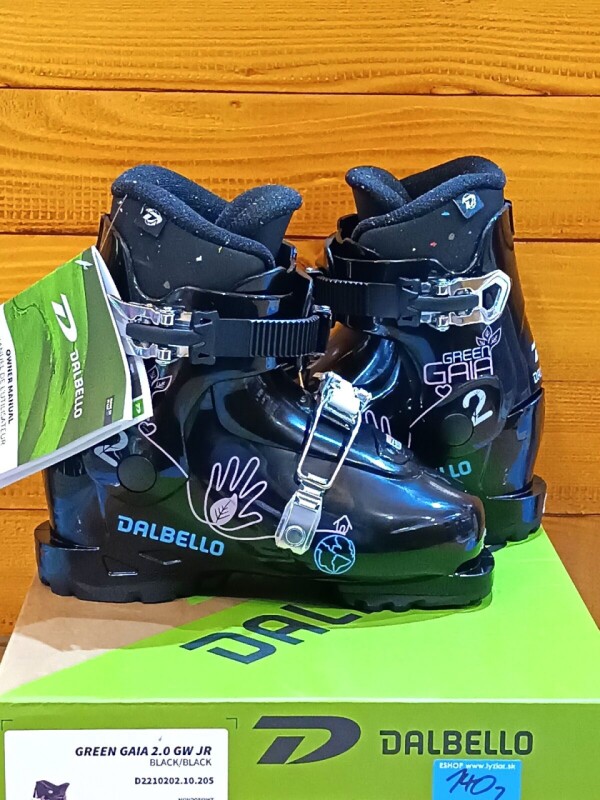 LYŽIARKY DALBELLO GREEN GAIA 2.0 GW JR BLACK 20MP ---MODEL 2023---